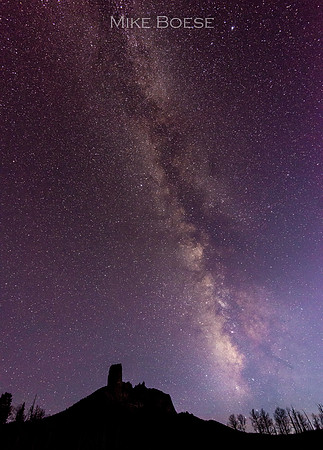 Milky Way and Chimney Rock
