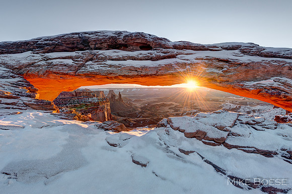 Mesa Arch Winter Sunrise