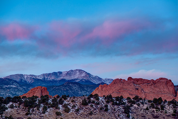 Garden of the Gods and Pikes Peak, CO