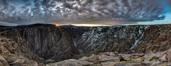 Black Canyon Pulpit Rock Sunrise