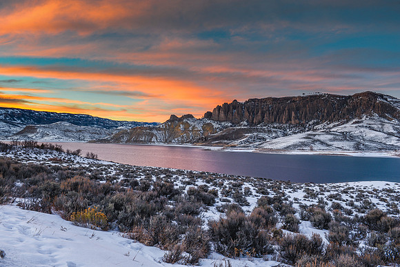 Blue Mesa Sunset