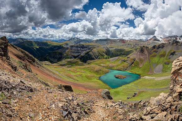 Clouds Over Island Lake