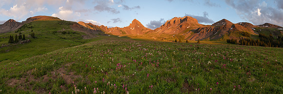 Wetterhorn Alpenglow Panorama