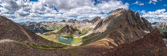 Summer clouds of Island Lake