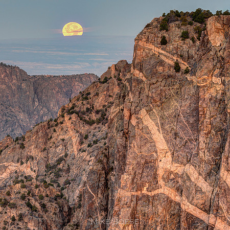 Super Moon from Black Canyon National Park